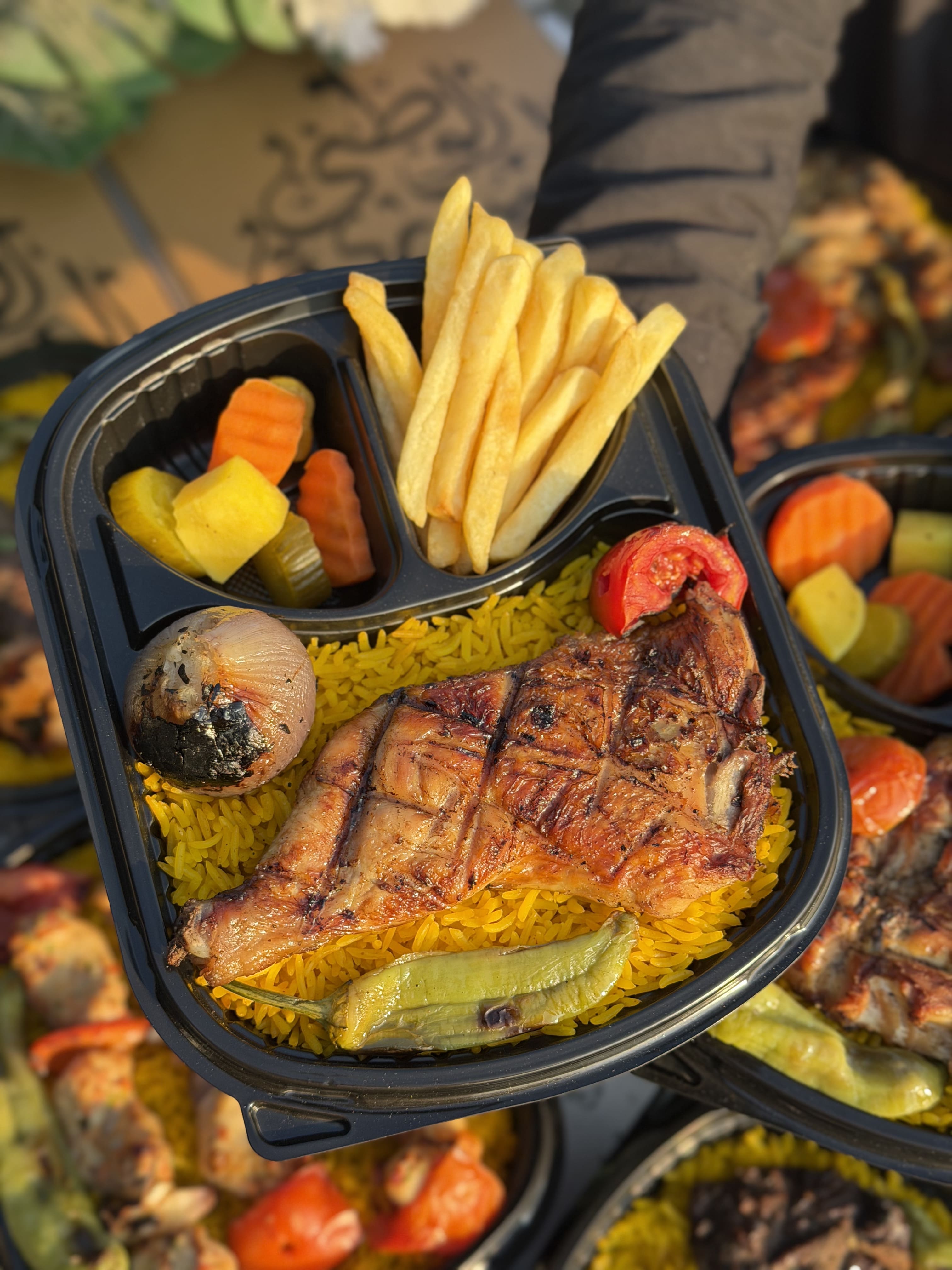 وجبة ورك عالفحم