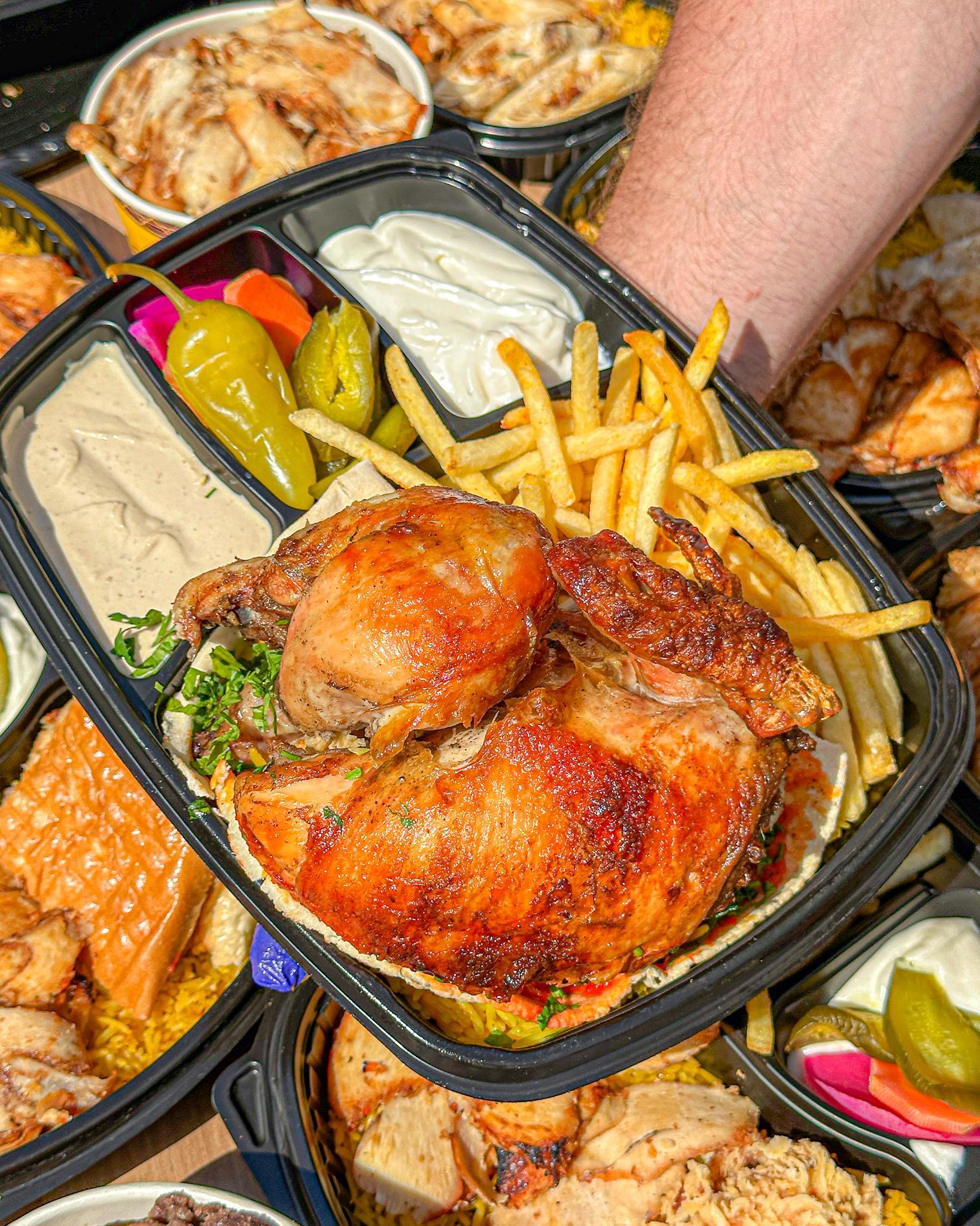 نص فرخة شواية